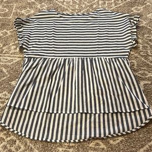 Striped dress shirt.